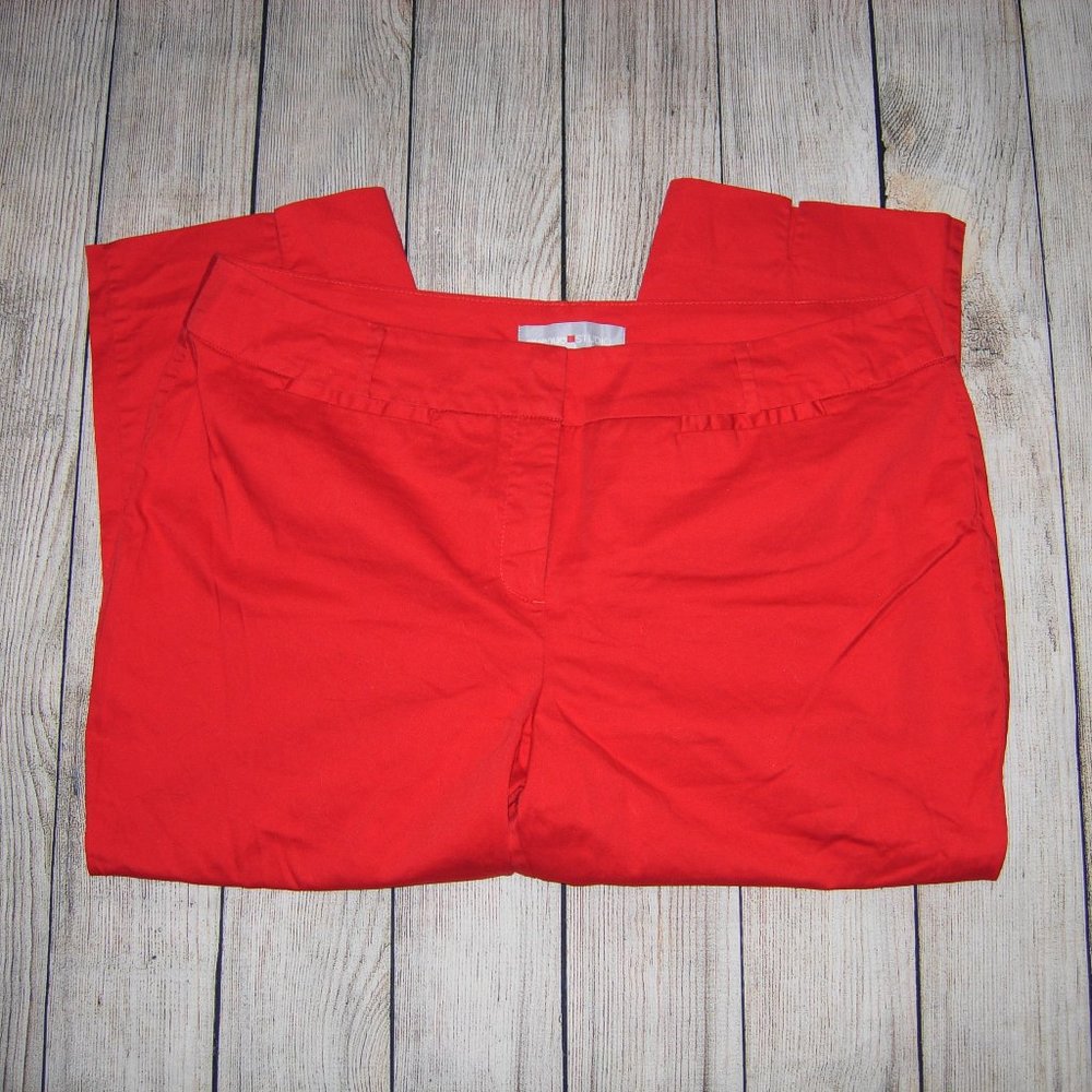 Avenue Studio Red Cropped Pants 22 Average